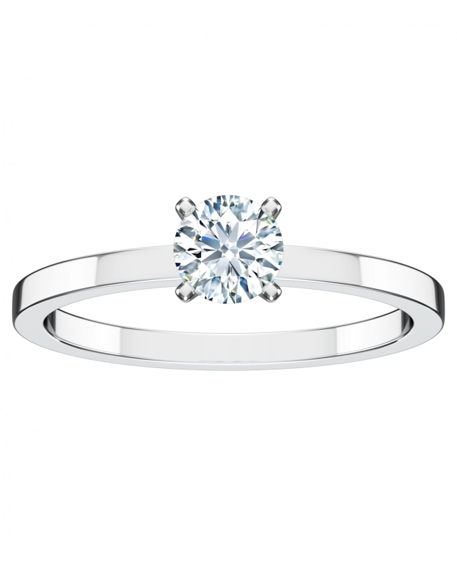 Бриллиант огранки "круг" 4,5 мм. Белое золото.